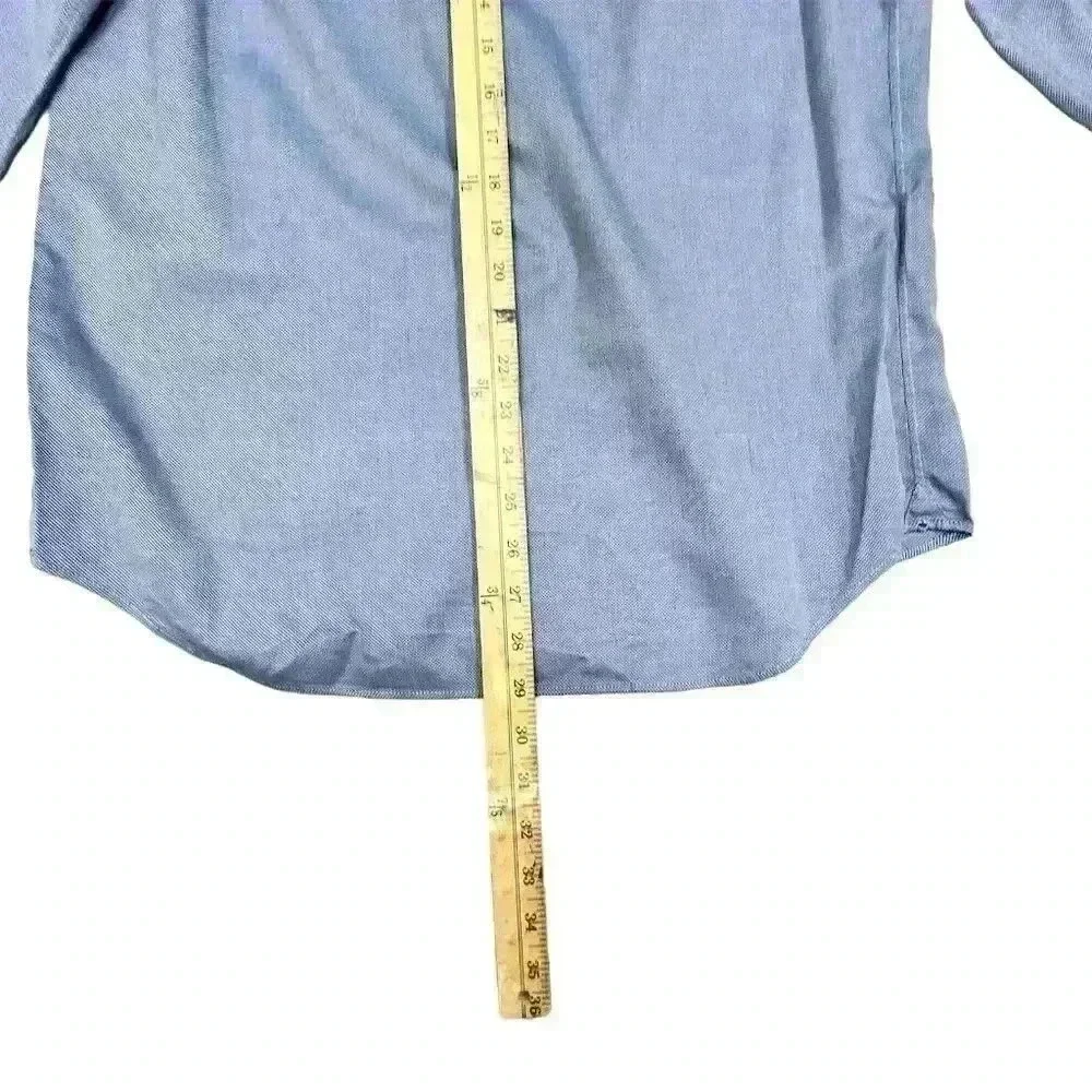 Banana Republic Men's Blue Egyptian Cotton French Cuff Dress Shirt Size S